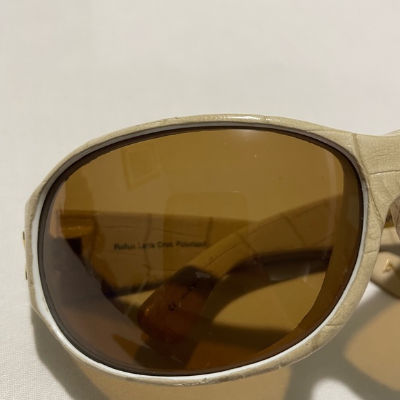 ANON Rufus CROCODILE POLARIZED SUNGLASSES! Unisex Rare Vintage Shades w/ Case! - Picture 6 of 12